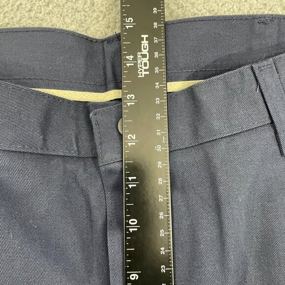 LEE Performance Khakis Men 36x32 Navy Flat Front Wrinkle Free  NEW/DEFECT - Picture 10 of 13